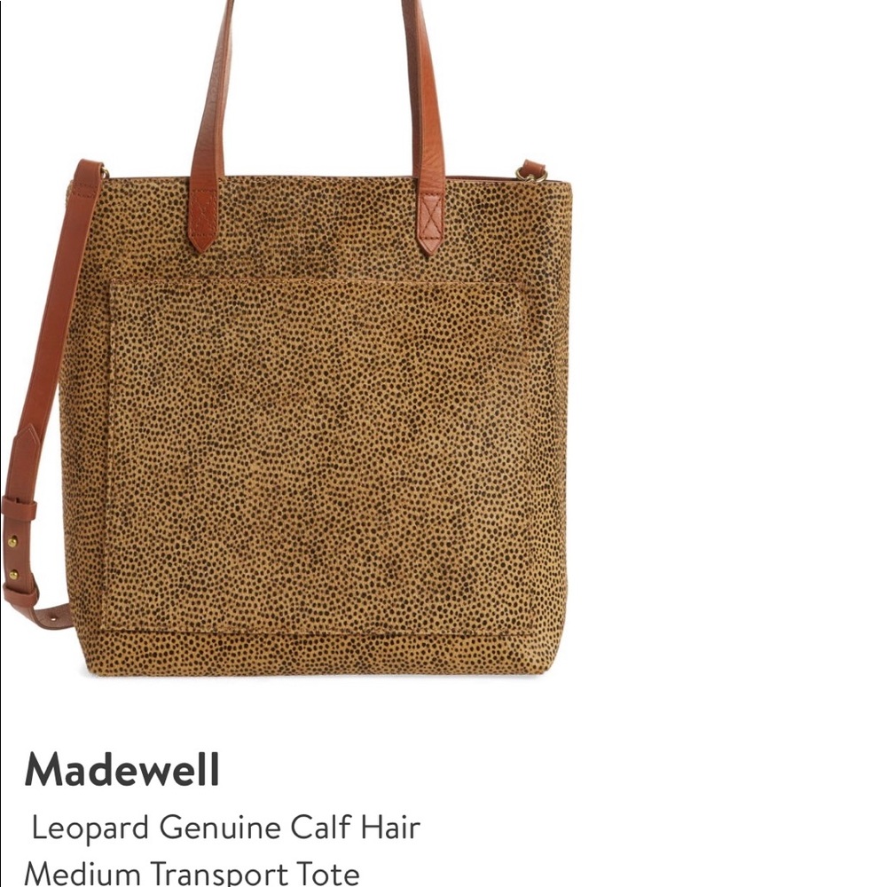 Madewell. Medium Transport Tote. Genuine Calf Hair.